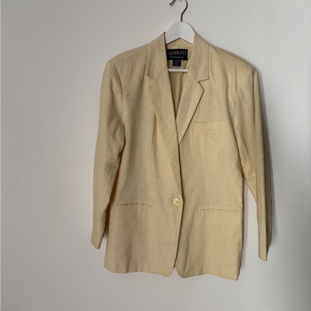 Adolfo Women's Linen Blazer